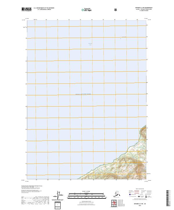 Seward A-2 SW topographic map thumbnail