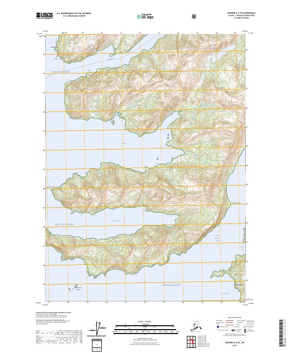 Seward A-4 SE topographic map thumbnail