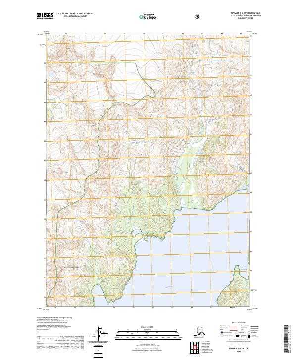 Seward A-6 SW topographic map thumbnail