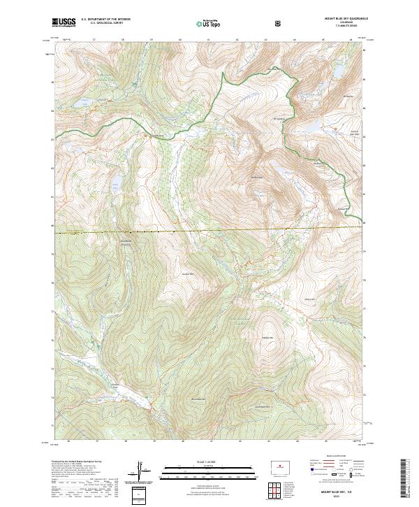 Mount Blue Sky 2023 topographic map thumbnail