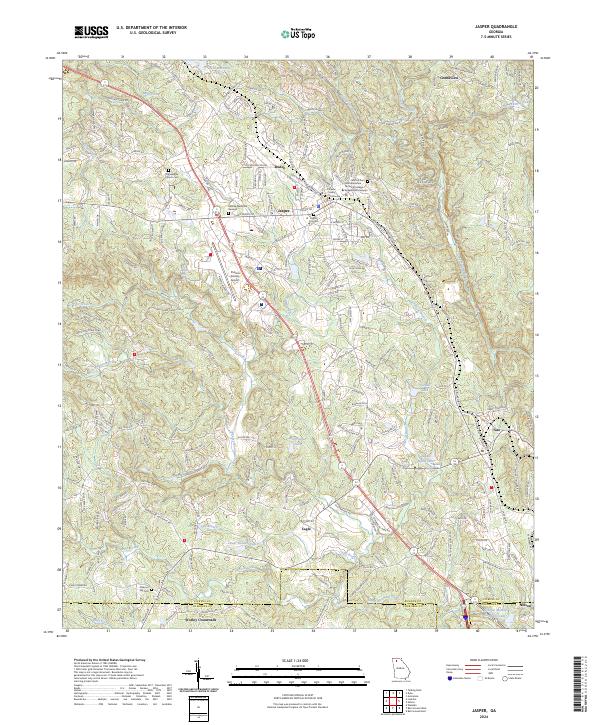 Jasper topographic map thumbnail