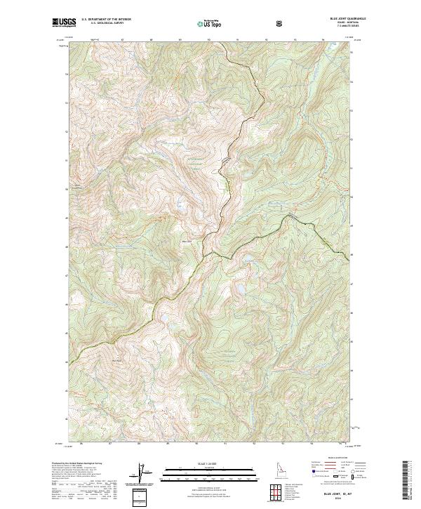 Blue Joint topographic map thumbnail