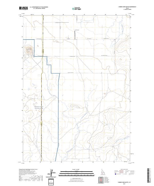 Cinder Cone Butte topographic map thumbnail