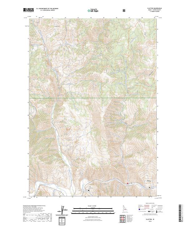 Clayton topographic map thumbnail