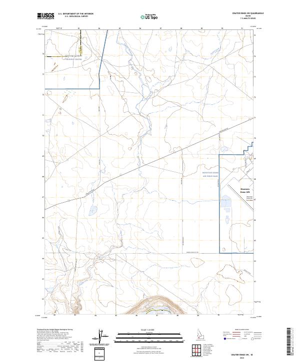 Crater Rings SW topographic map thumbnail