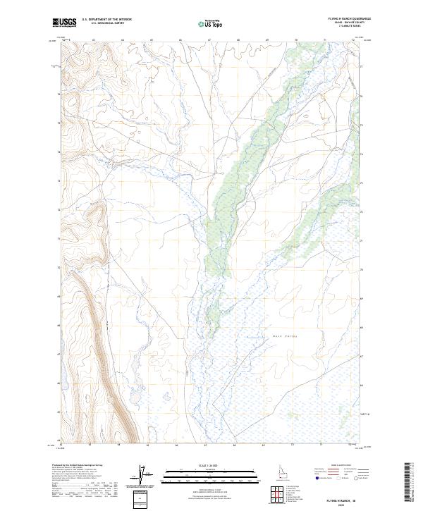 Flying H Ranch topographic map thumbnail
