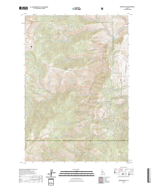 Heavens Gate topographic map thumbnail