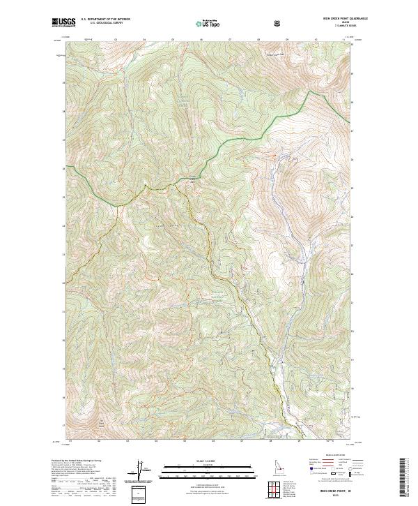 Iron Creek Point topographic map thumbnail