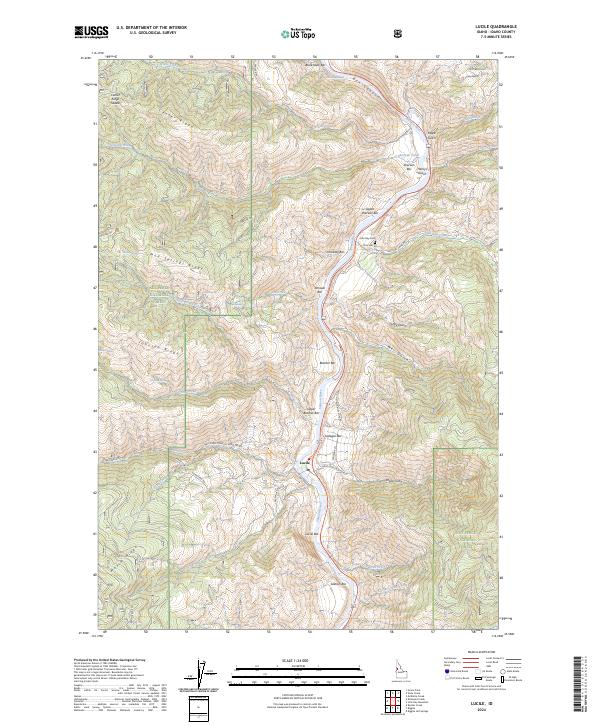 Lucile topographic map thumbnail
