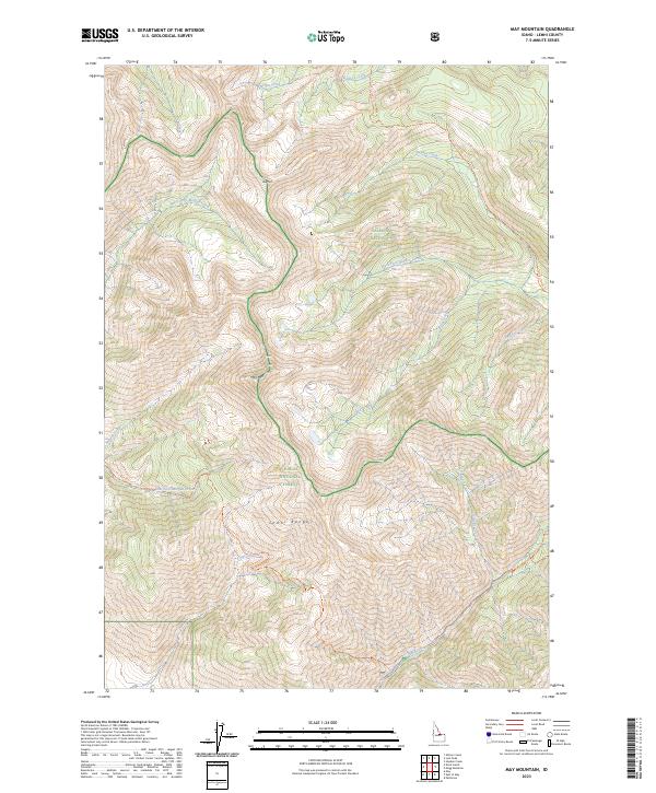 May Mountain topographic map thumbnail