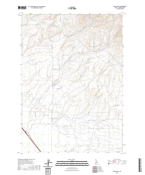 Mayfield SE topographic map thumbnail