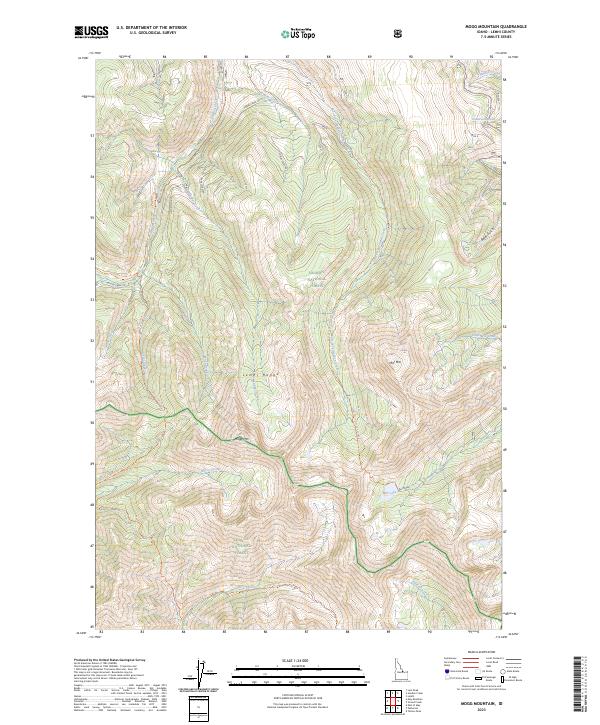 Mogg Mountain topographic map thumbnail