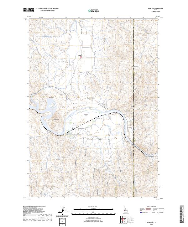Montour topographic map thumbnail