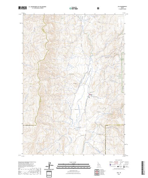 Ola topographic map thumbnail