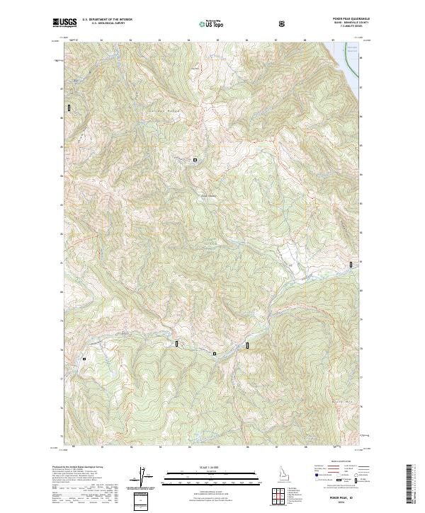 Poker Peak topographic map thumbnail