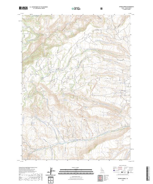 Severe Spring topographic map thumbnail