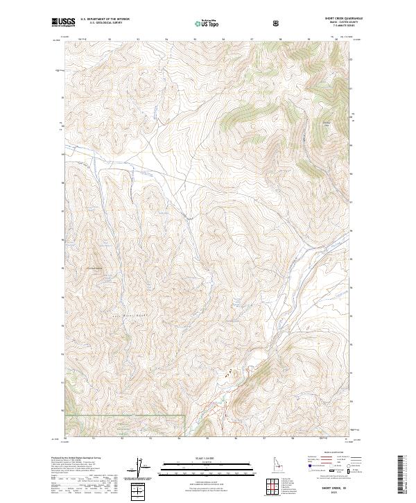 Short Creek topographic map thumbnail