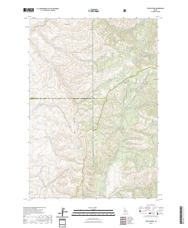 Twin Sisters topographic map thumbnail