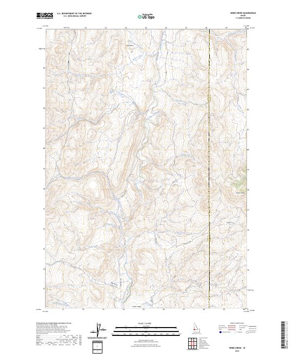 Webb Creek 2024 topographic map thumbnail