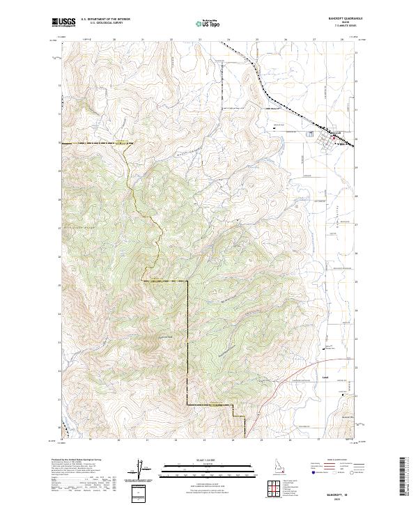 Bancroft topographic map thumbnail