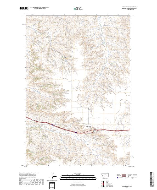 Indian Arrow topographic map thumbnail