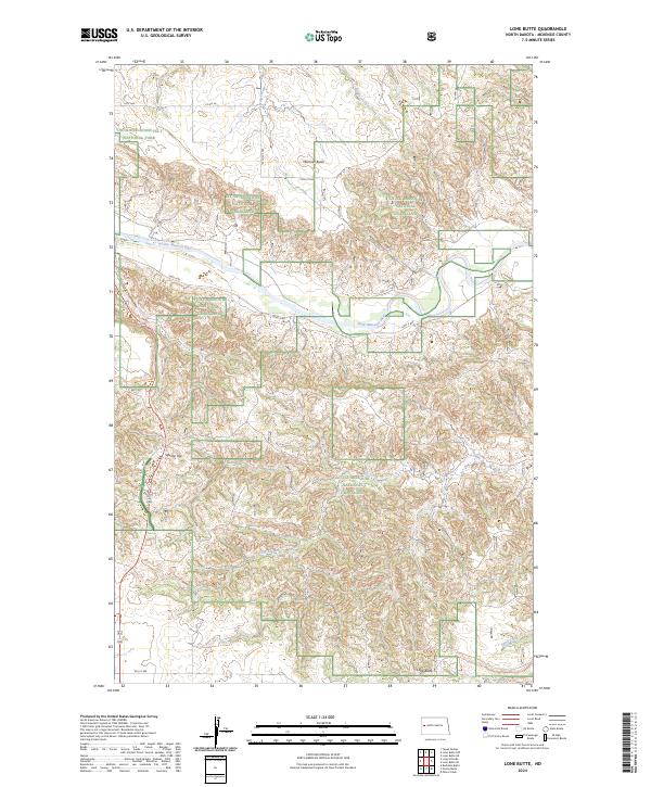 Lone Butte topographic map thumbnail