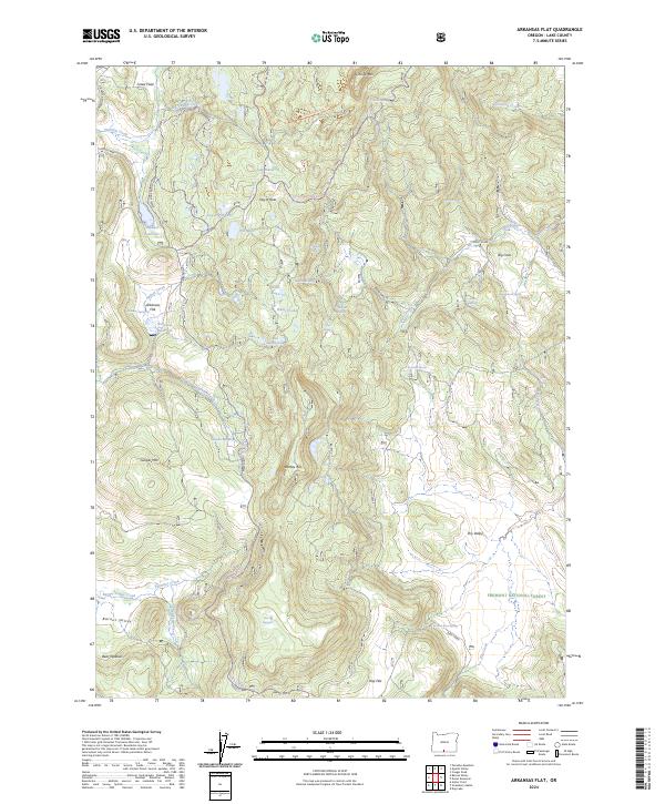 Arkansas Flat topographic map thumbnail