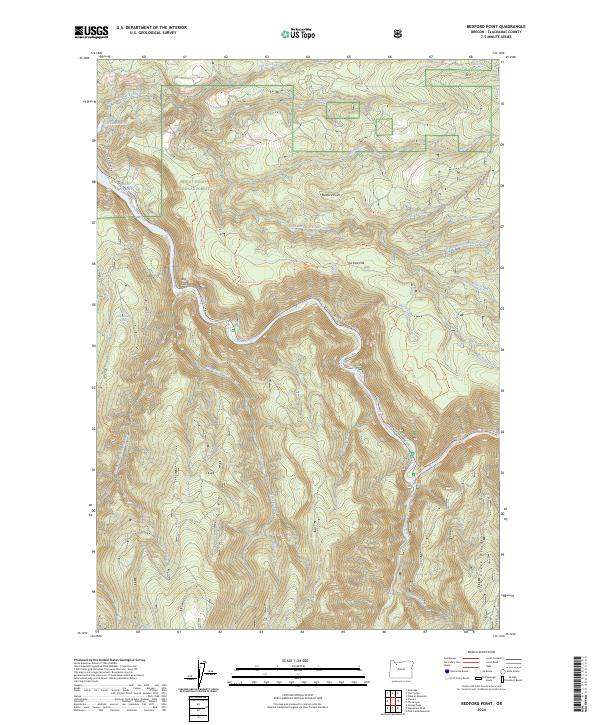 Bedford Point topographic map thumbnail