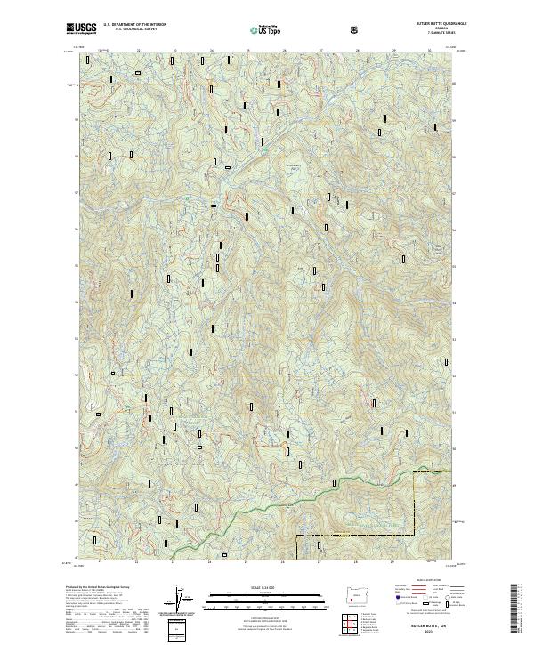 Butler Butte topographic map thumbnail