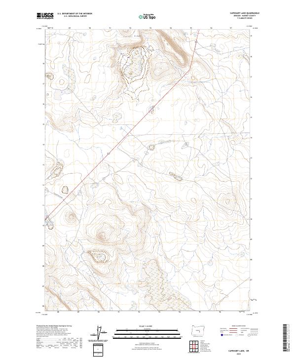 Capehart Lake topographic map thumbnail