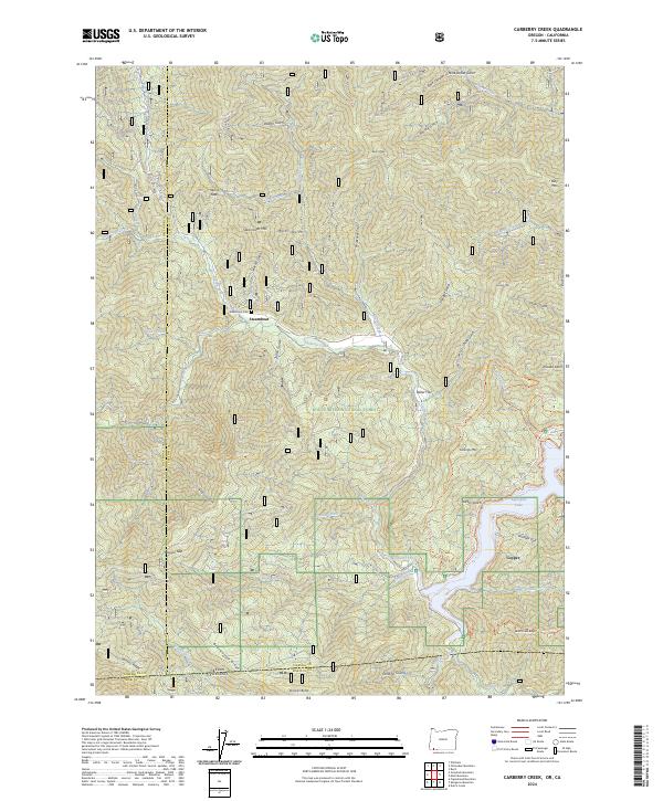Carberry Creek topographic map thumbnail