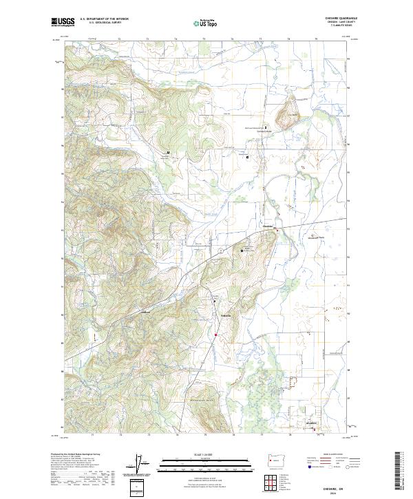 Cheshire topographic map thumbnail