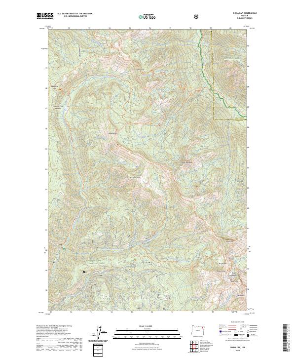 China Cap topographic map thumbnail