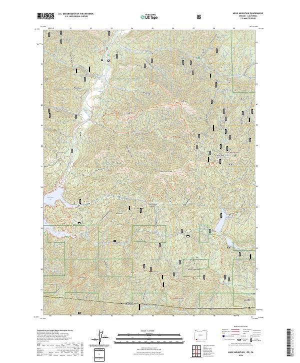 Mule Mountain 2024 topographic map thumbnail