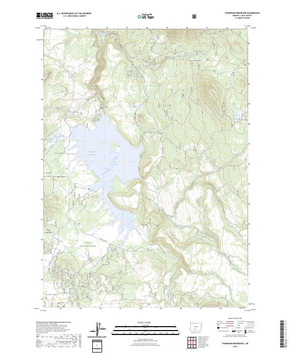 Thompson Reservoir 2024 topographic map thumbnail