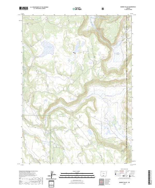 Barnes Valley topographic map thumbnail