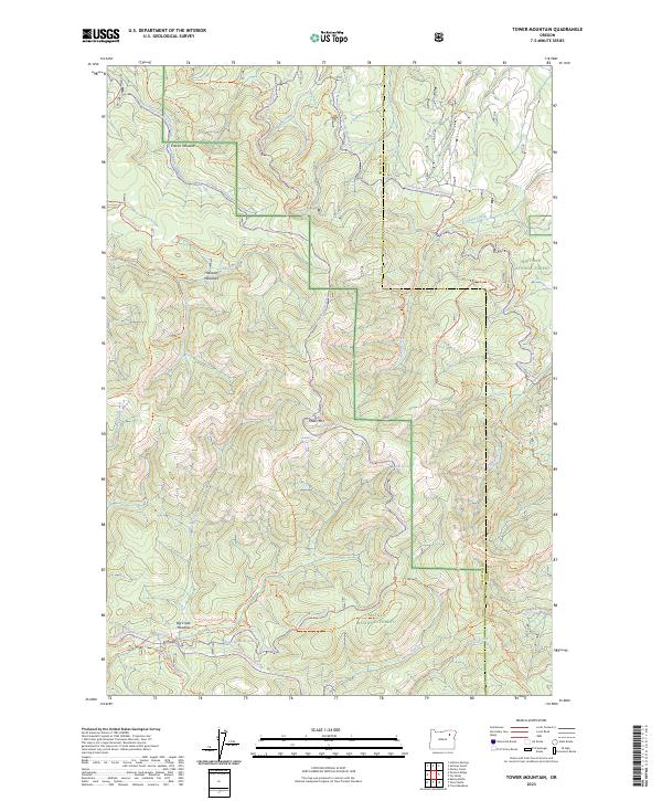 Tower Mountain 2023 topographic map thumbnail