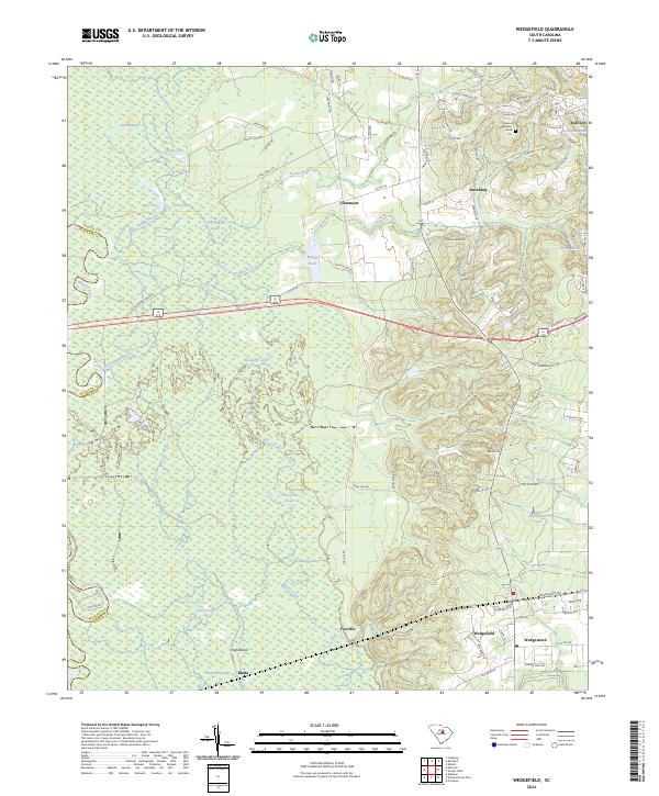 Wedgefield topographic map thumbnail