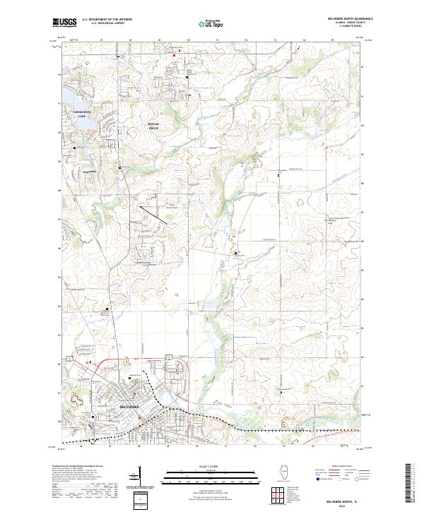 Belvidere North topographic map thumbnail