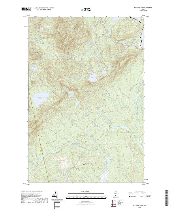 Big Moose Pond topographic map thumbnail