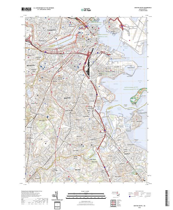 Boston South topographic map thumbnail