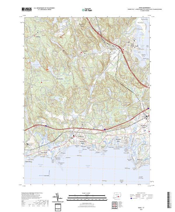 Essex topographic map thumbnail