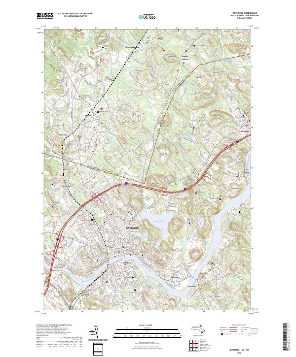 Haverhill topographic map thumbnail