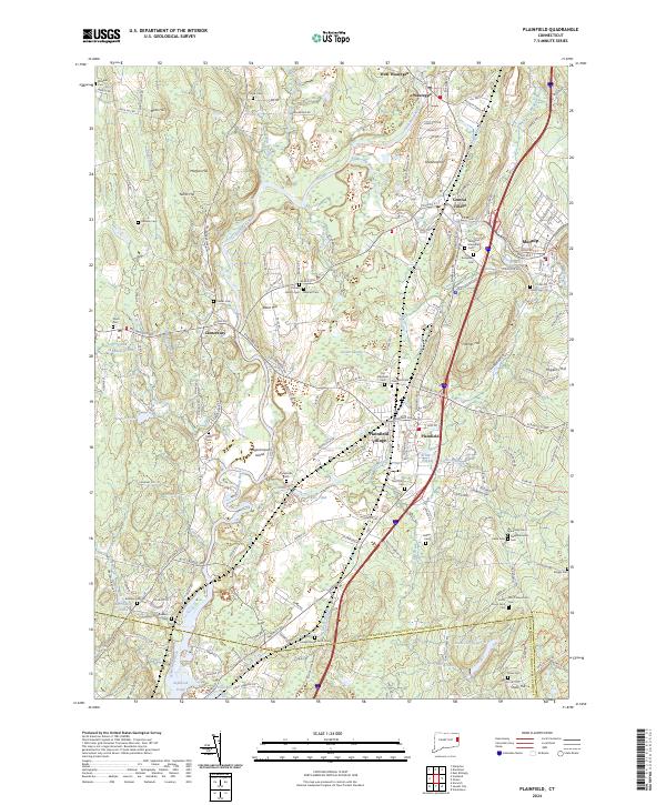 Plainfield topographic map thumbnail