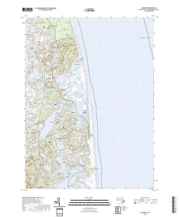 Orleans topographic map thumbnail