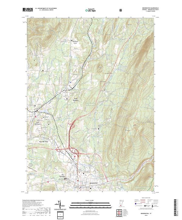 Bennington topographic map thumbnail