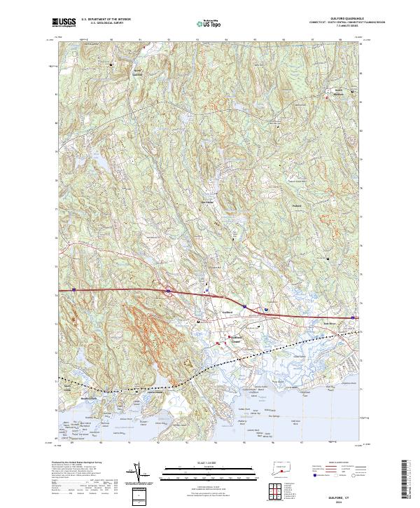 Guilford topographic map thumbnail