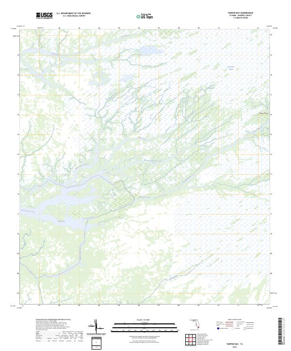 Tarpon Bay 2024 topographic map thumbnail