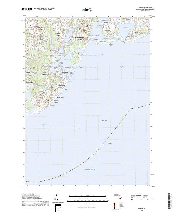 Cotuit topographic map thumbnail