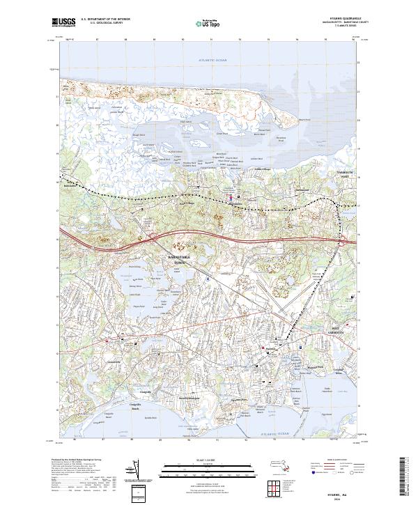 Hyannis topographic map thumbnail
